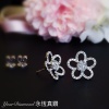 YELD001106 , 18K白色黃金鑽石耳環 Diamond Earring