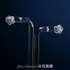 YELD001122 , 18K白色黃金鑽石耳環 Diamond Earring