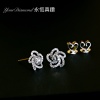 YELD001122 , 18K白色黃金鑽石耳環 Diamond Earring
