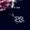 YPCD001002, GIA 證書0.34ct Diamond, 18K白色黃金鑽石吊墜 Diamond Pendant