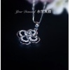 YPCD001002, GIA 證書0.34ct Diamond, 18K白色黃金鑽石吊墜 Diamond Pendant