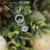 YPLD002015 , 18K白色黃金鑽石吊墜 Diamond Pendant