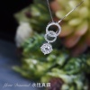 YPLD002015 , 18K白色黃金鑽石吊墜 Diamond Pendant