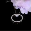 YPCD001005, GIA 證書0.30ct 心形鑽石, 18K白色黃金鑽石吊墜 Diamond Pendant