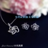 YPCD001006, GIA 證書0.40ct Diamond, 18K白色黃金鑽石吊墜 Diamond Pendant