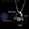 << 日本製 >> Dancing Diamond, YPLD-JP01081113, PT鉑金鑽石吊墜 ( 送PT鉑金項鍊 ) <<  附日本證書 >>