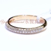 DRA00003006, 18K玫瑰金3行鑽石條戒 Diamond Ring