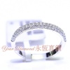 DRA00003064 ,18K白色黃金3行鑽石條戒 Diamond Ring